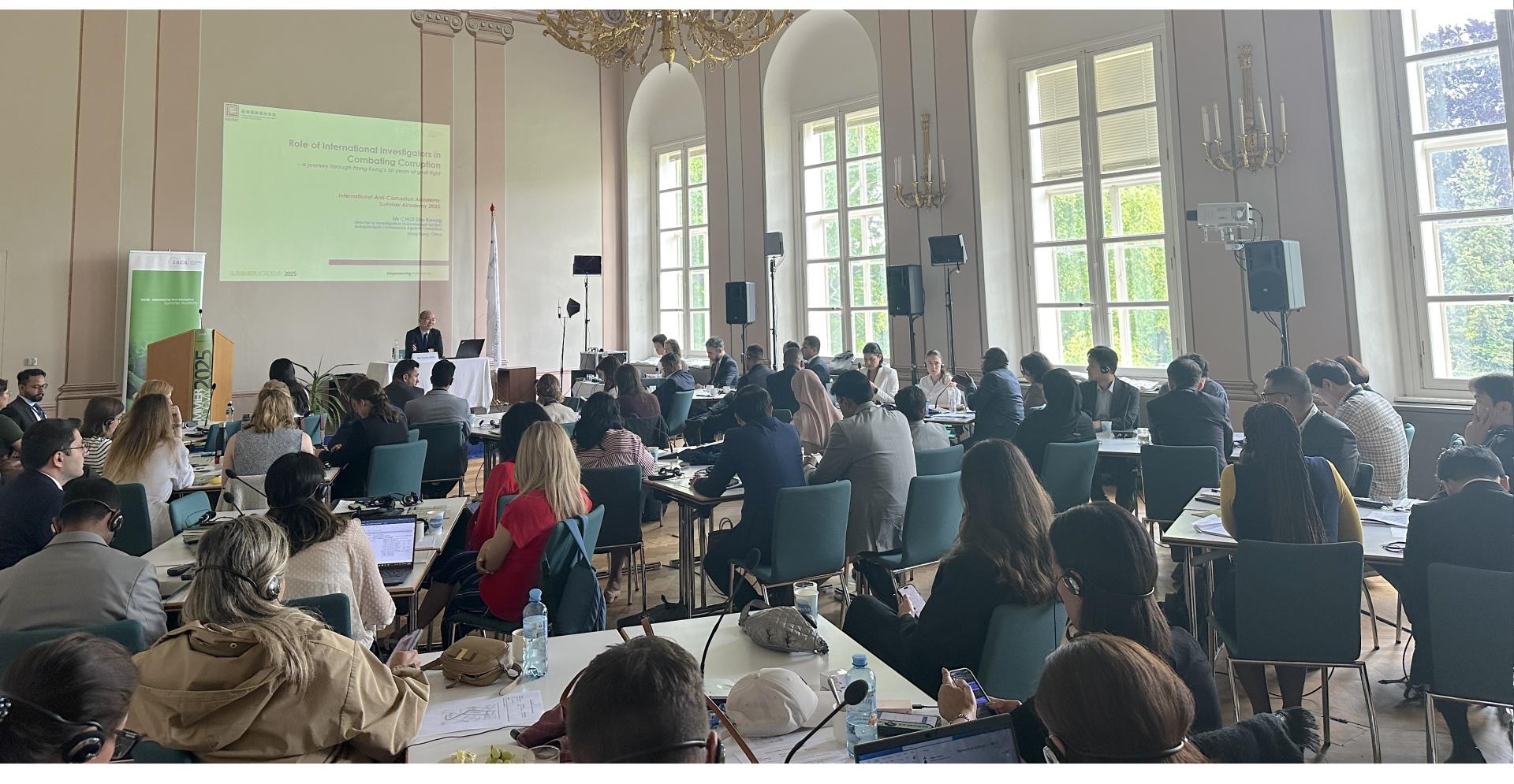 Director of Investigation shared ICAC's experience in graft-fighting at the International Anti-Corruption Academy in Vienna